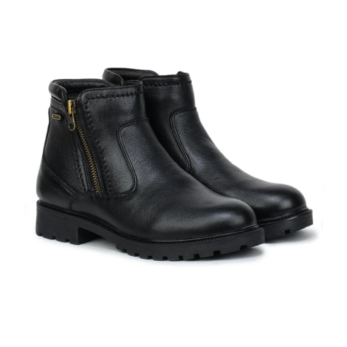 Genuine Leather Zipper Boots for Women 9051