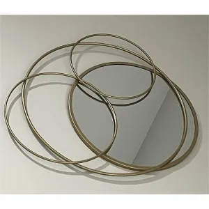 Gold Orbit Wall Mirror