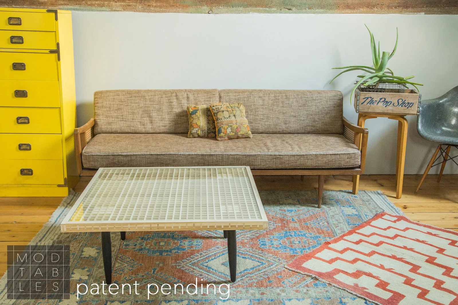 Handmade to Order Wooden Mod Square Table Limited Edition