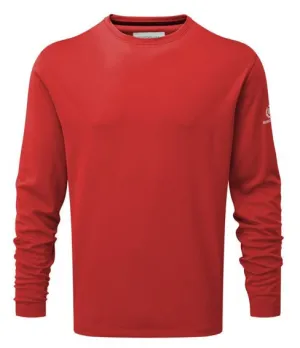 HENRI LLOYD MONO LONG SLEEVE TEE  - RED -  SIZE SMALL ONLY