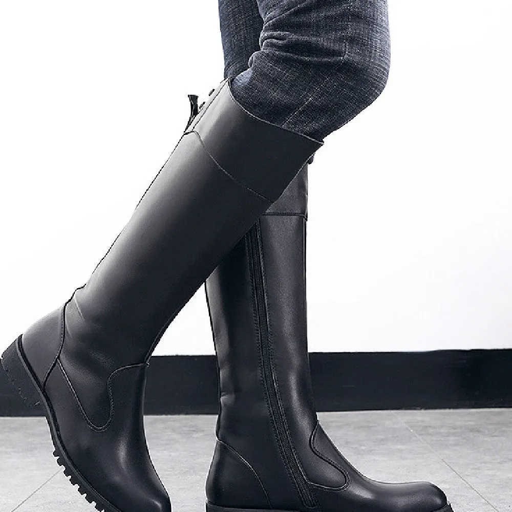 High Leather Boots