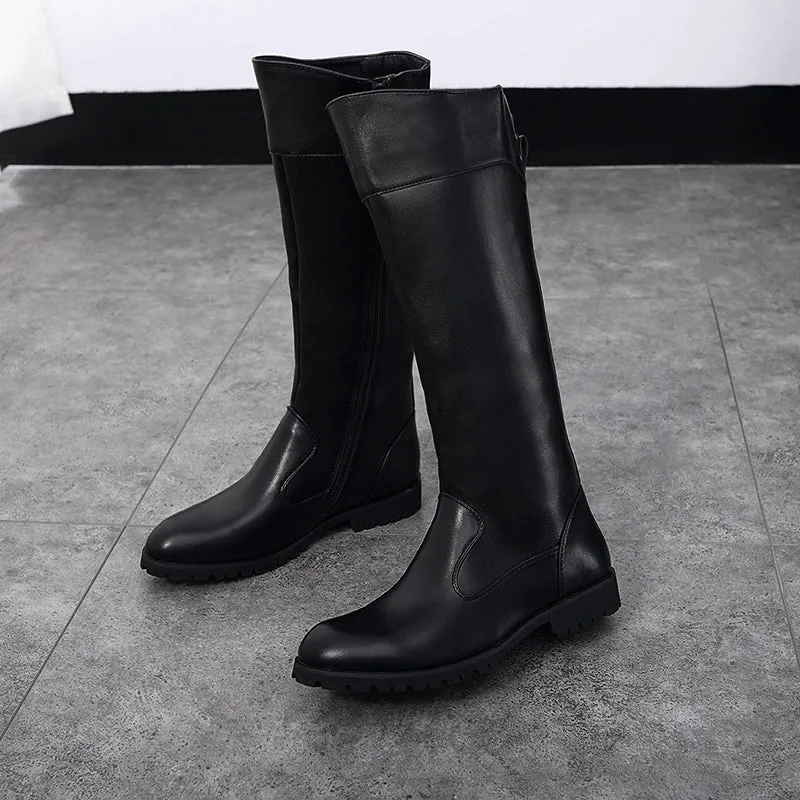 High Leather Boots