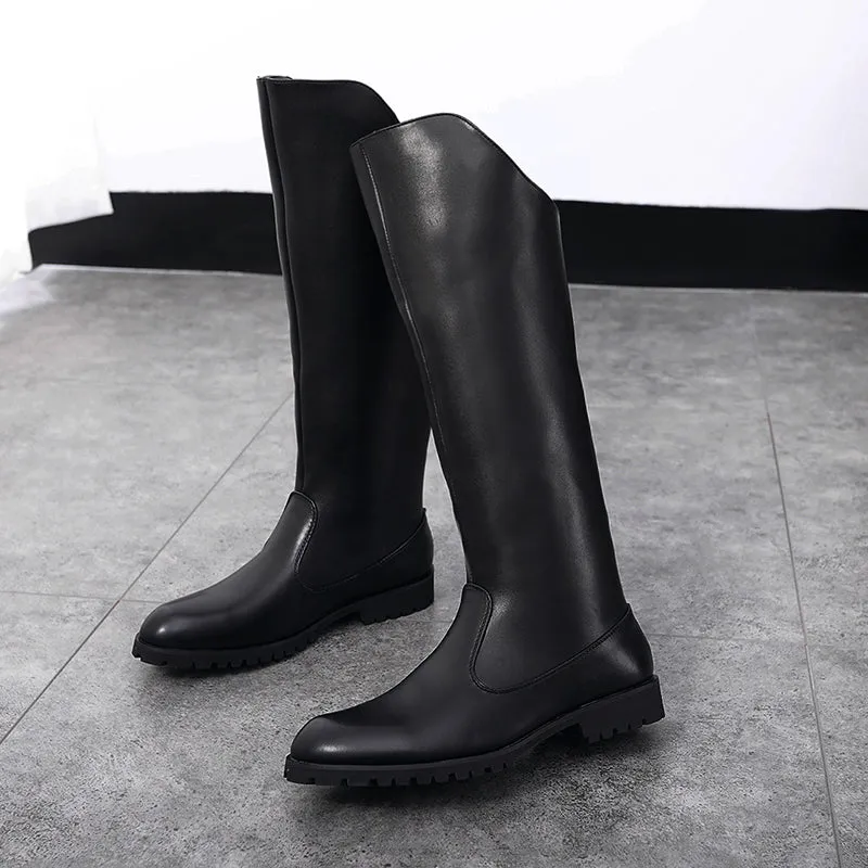 High Leather Boots