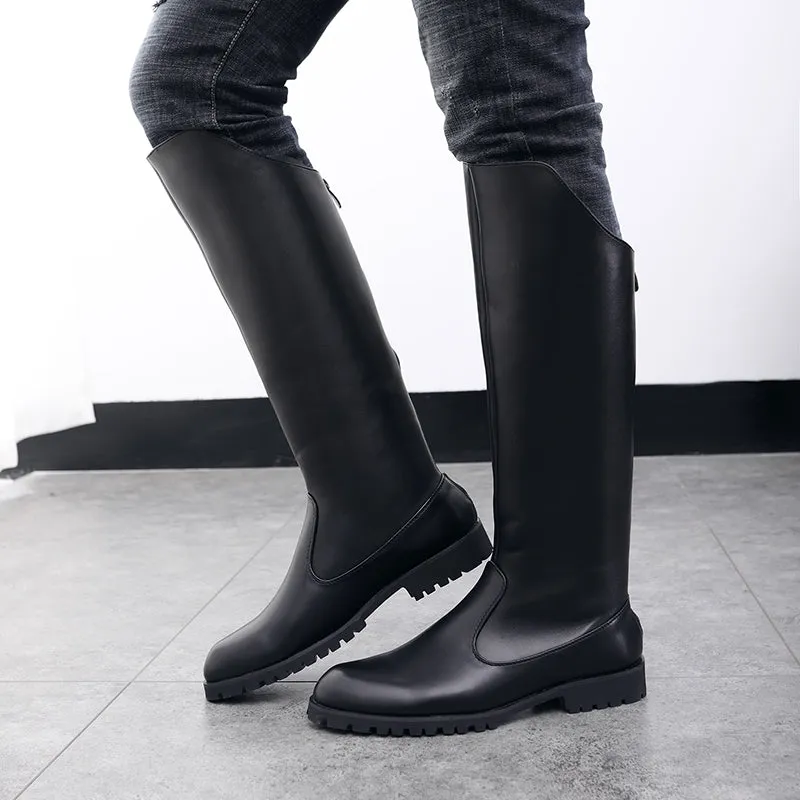 High Leather Boots