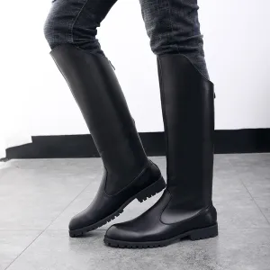 High Leather Boots