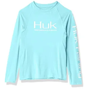 HUK Kids Pursuit Long Sleeve Sun Protecting Fishing Shirt