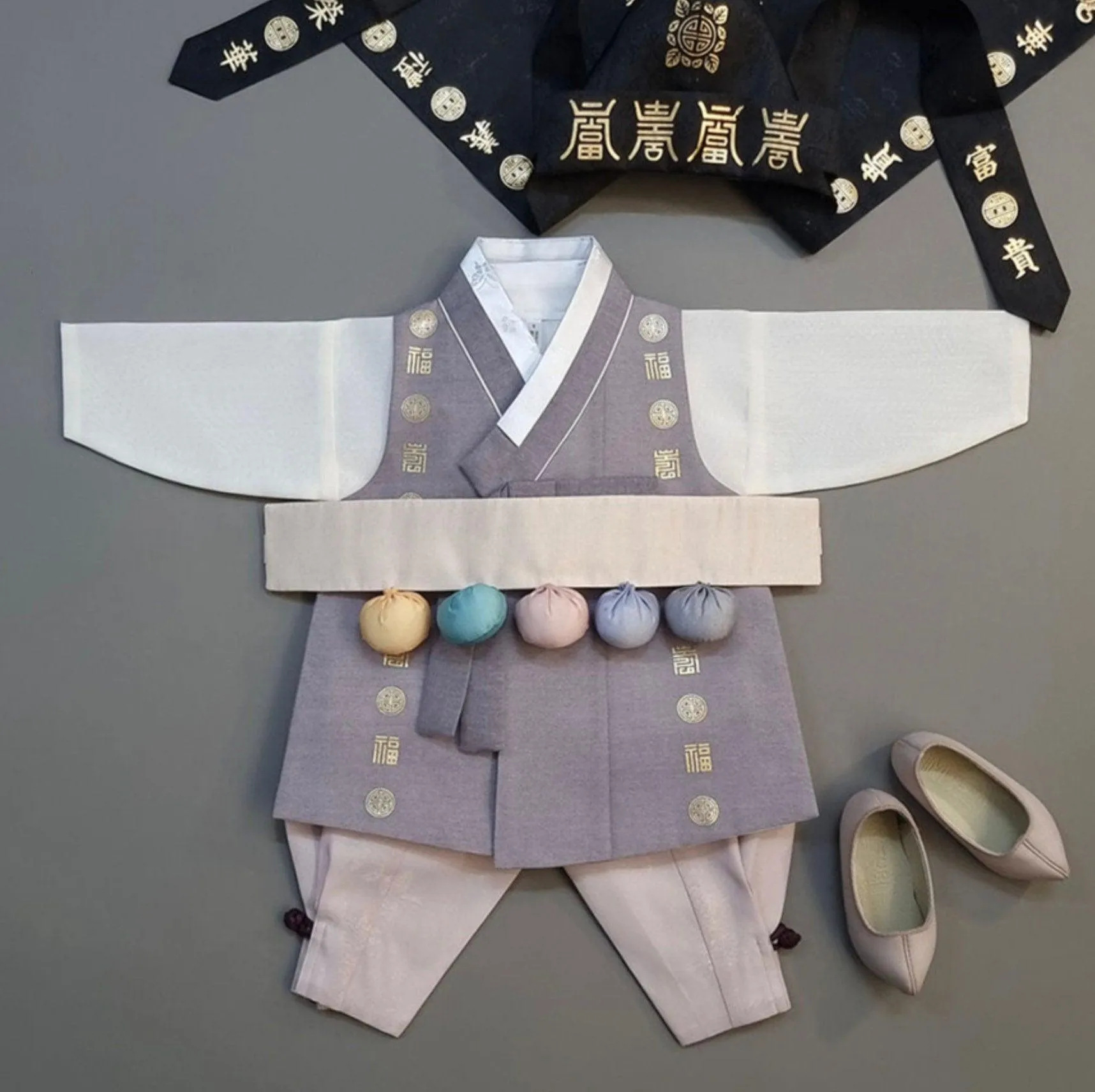 Hyunwoo Brown-gray Boy Hanbok (1-12YR)