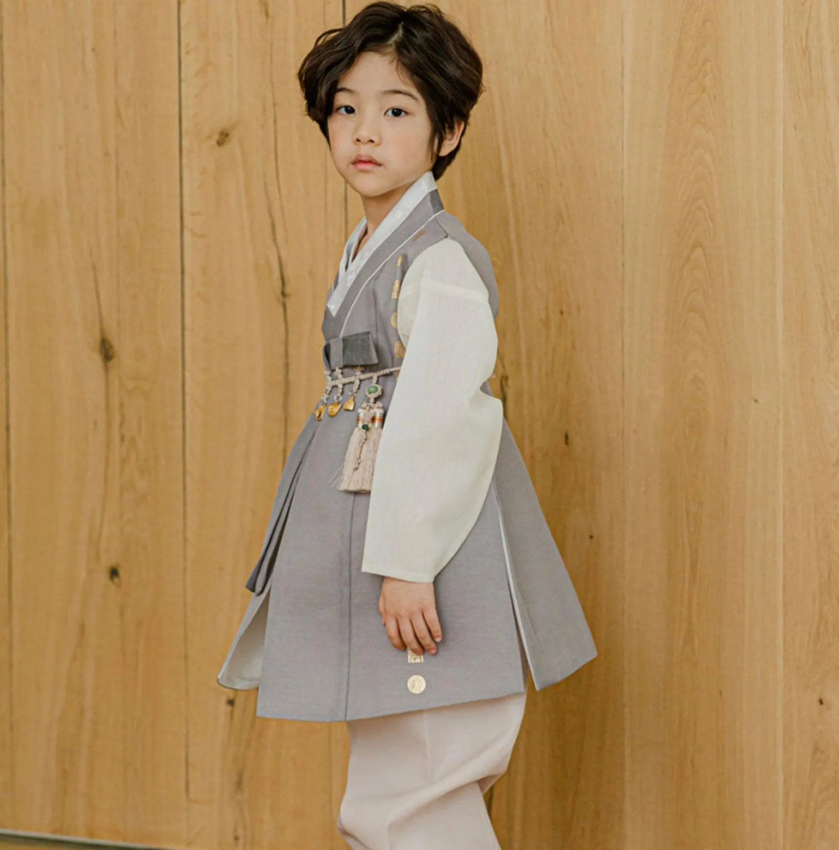 Hyunwoo Brown-gray Boy Hanbok (1-12YR)