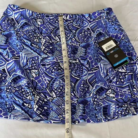 Ibkul Krista Swing Skort in Plum/Lavander