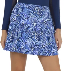 Ibkul Krista Swing Skort in Plum/Lavander