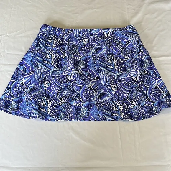 Ibkul Krista Swing Skort in Plum/Lavander
