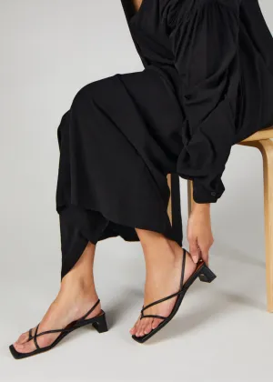 Intentionally Blank FREYA-Black Leather