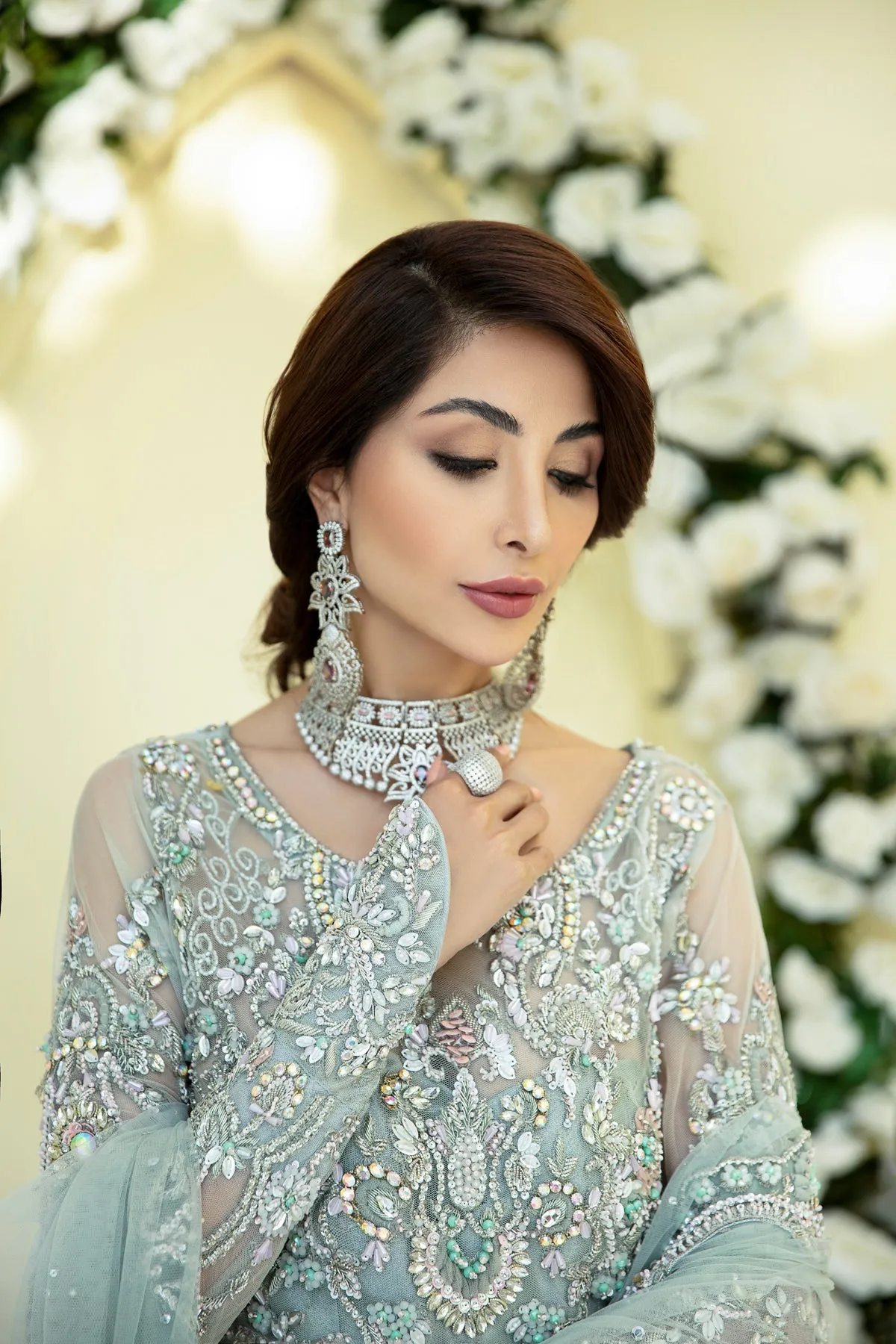 Irene | AJR Couture Bridals Collection 2022 | Embroidered and Embellished Bridal Suits