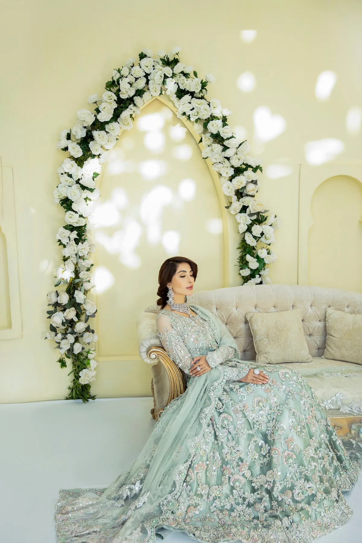 Irene | AJR Couture Bridals Collection 2022 | Embroidered and Embellished Bridal Suits