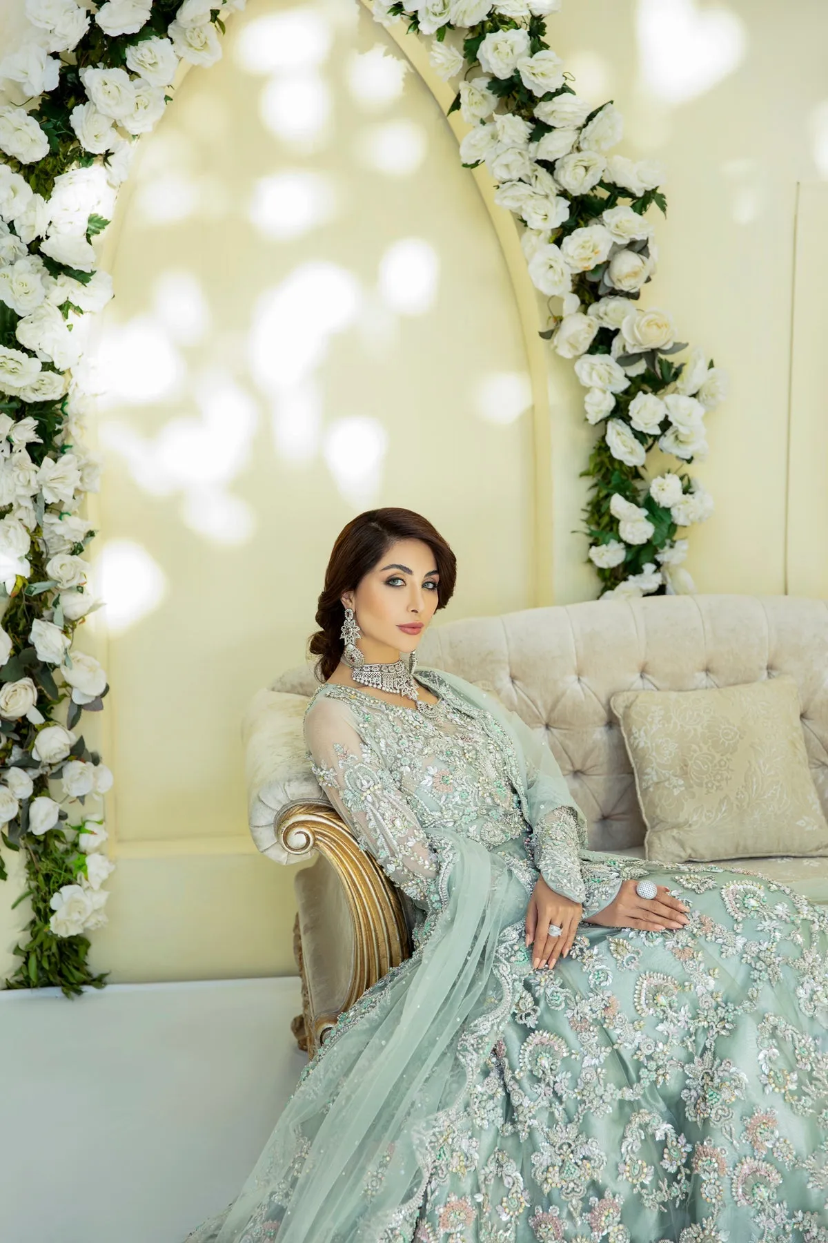 Irene | AJR Couture Bridals Collection 2022 | Embroidered and Embellished Bridal Suits