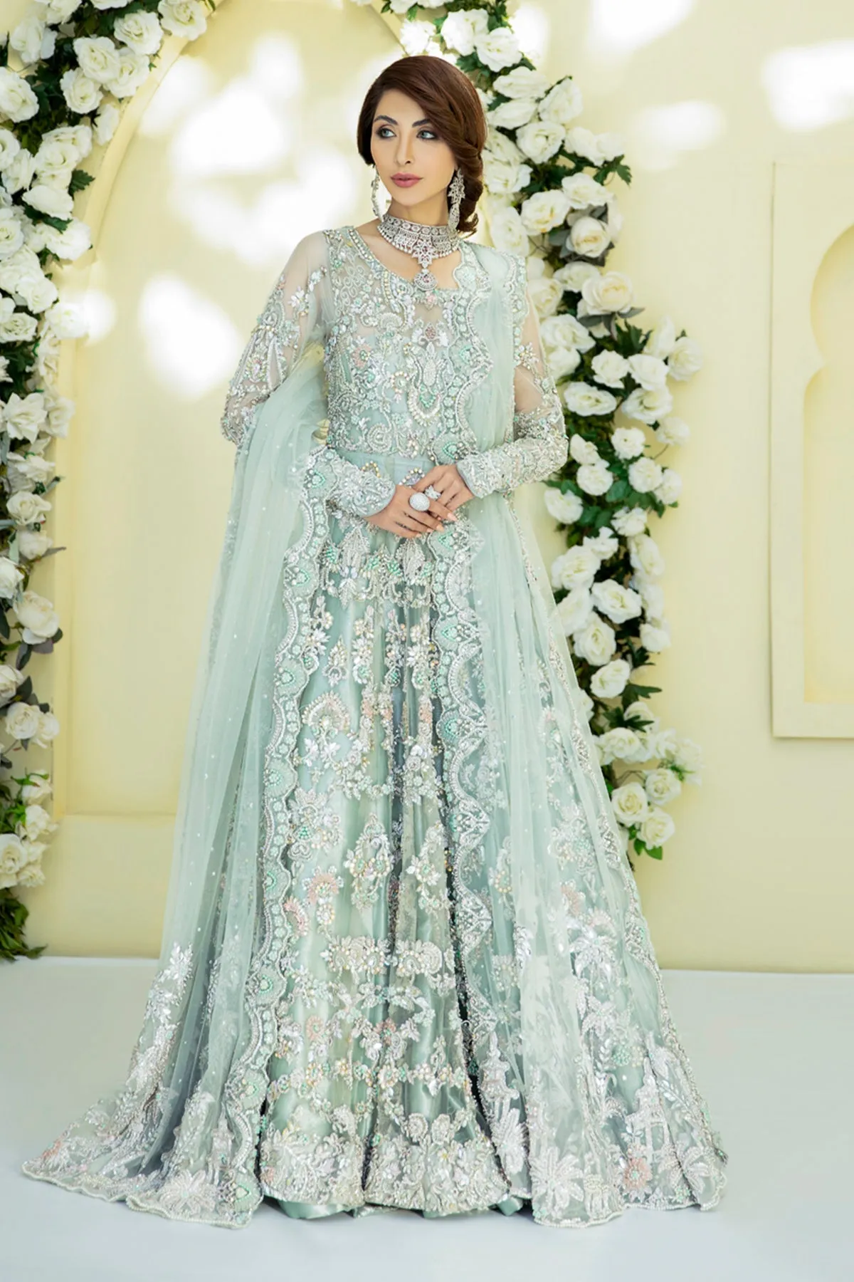 Irene | AJR Couture Bridals Collection 2022 | Embroidered and Embellished Bridal Suits