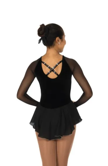 J656/22 Diamante Dress Black