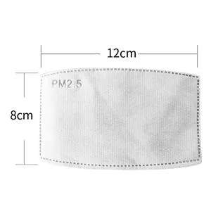 Kutehealth Designed Washable Mouth Cover with 3Pcs 5 Layers Filters- PINK STRIPE