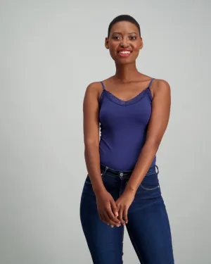 Ladies Seamless Cami - Navy