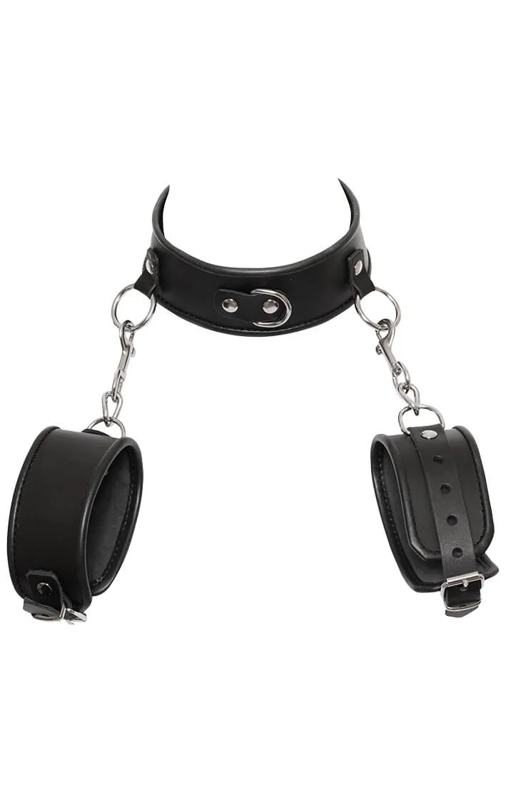 Leather choker & restraints - Your Catch