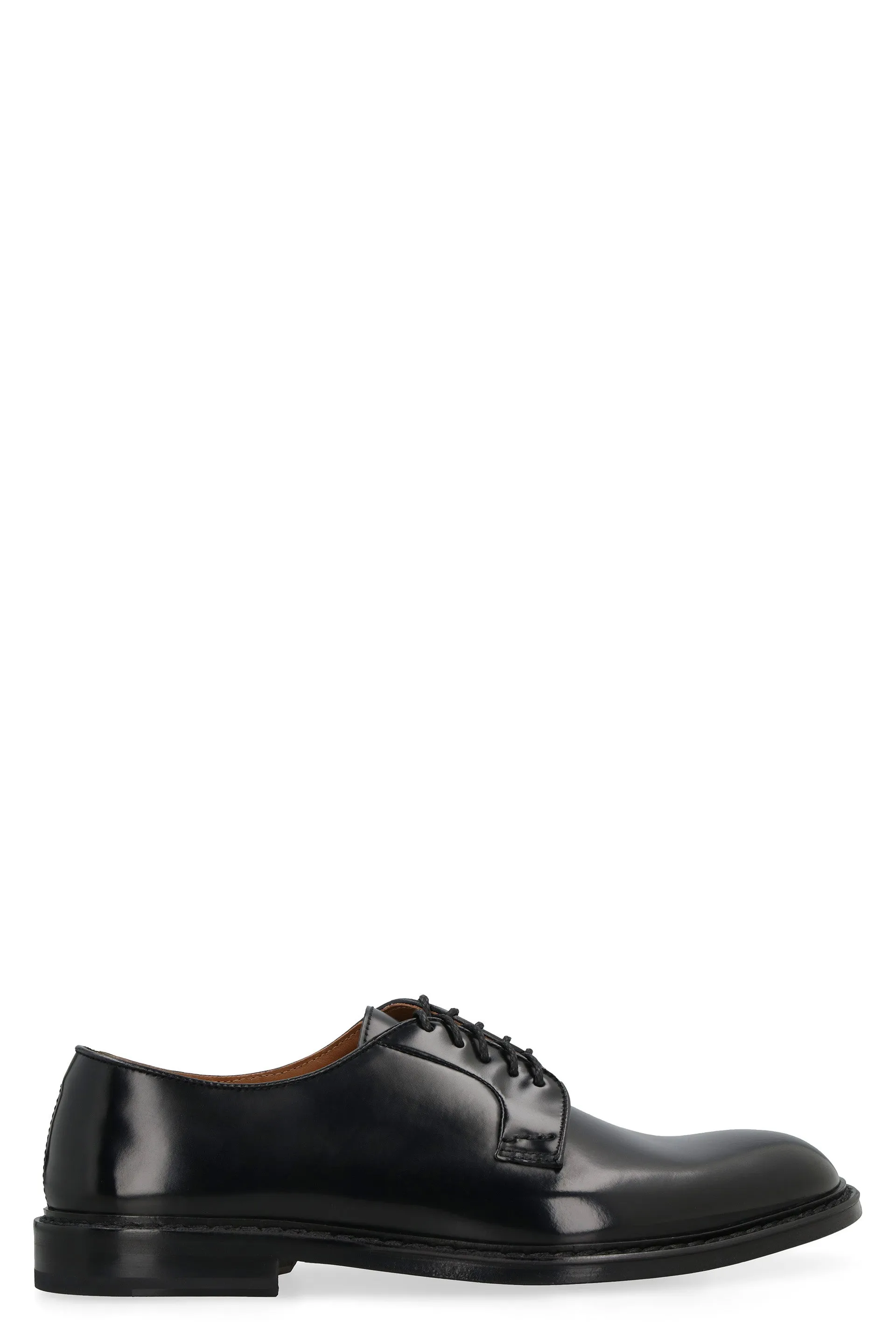Leather lace-up shoes