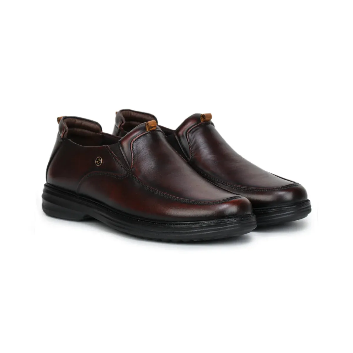 Leather Loafers for Men 4511 | Slip-On Shoes with TPR Sole