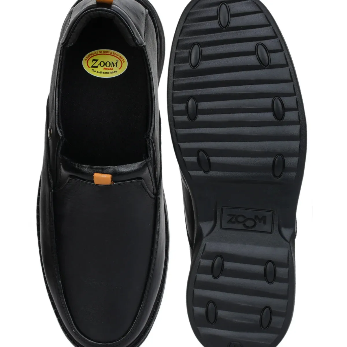 Leather Loafers for Men 4511 | Slip-On Shoes with TPR Sole