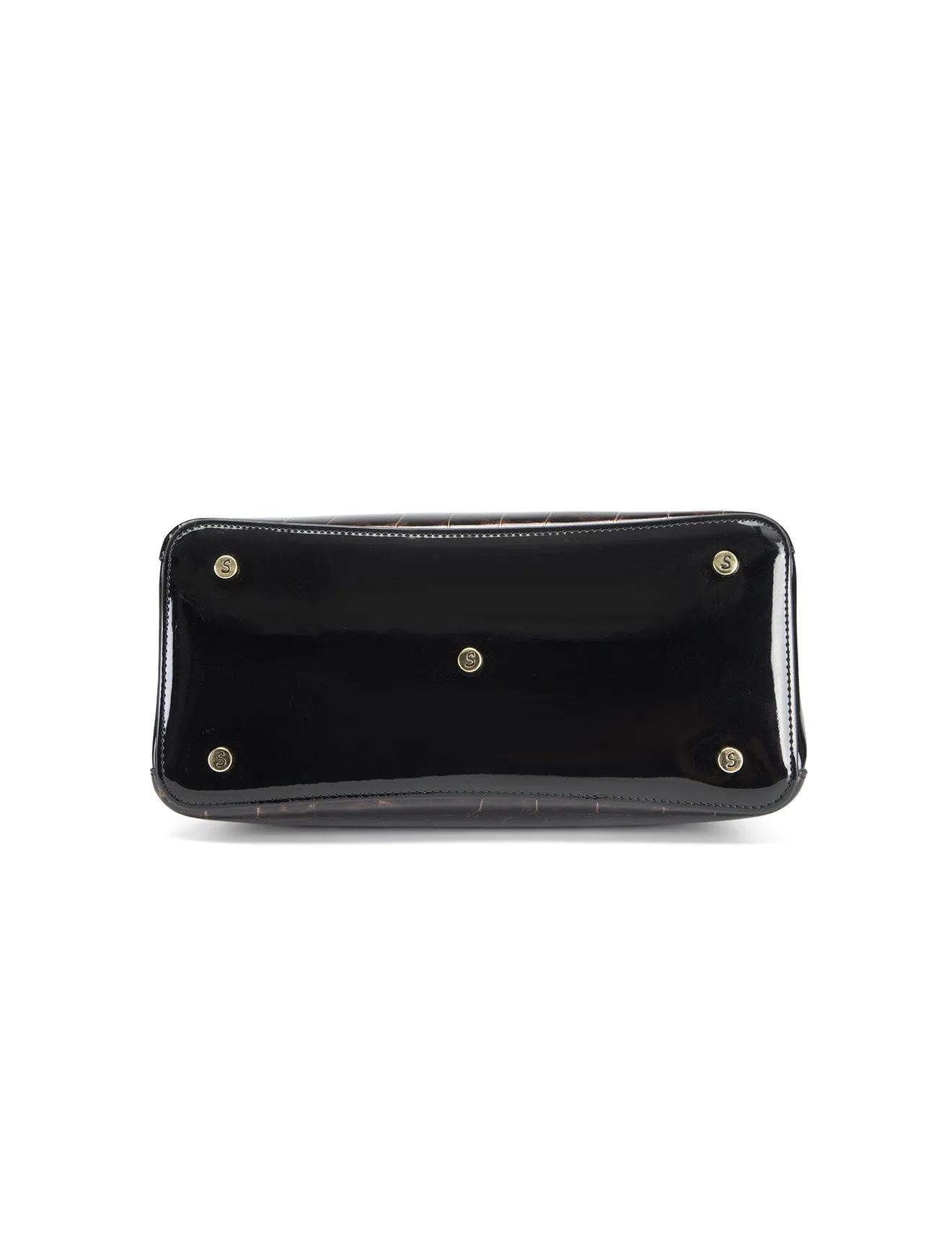 LEOPARD TRIPLE COMPARTMENT LEATHER BAG-H7-0378