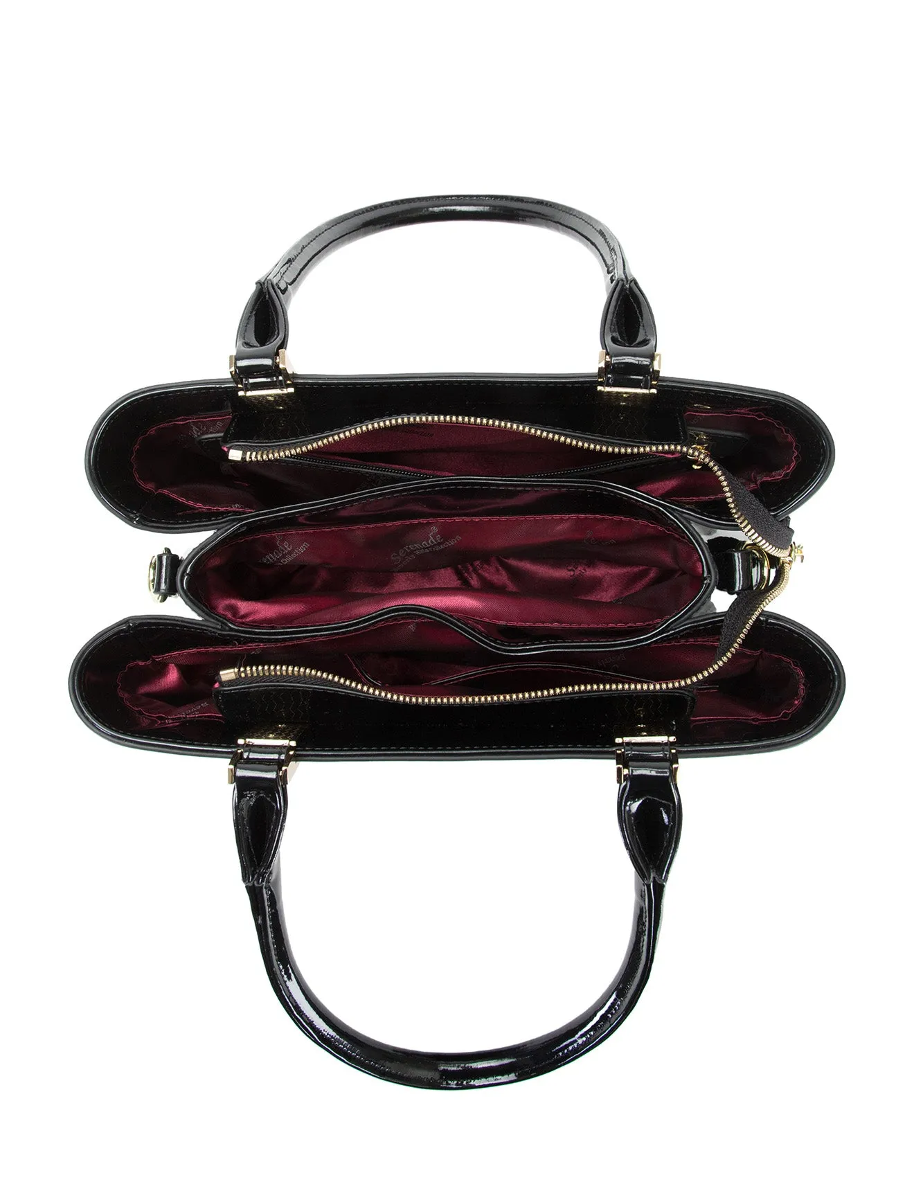 LEOPARD TRIPLE COMPARTMENT LEATHER BAG-H7-0378