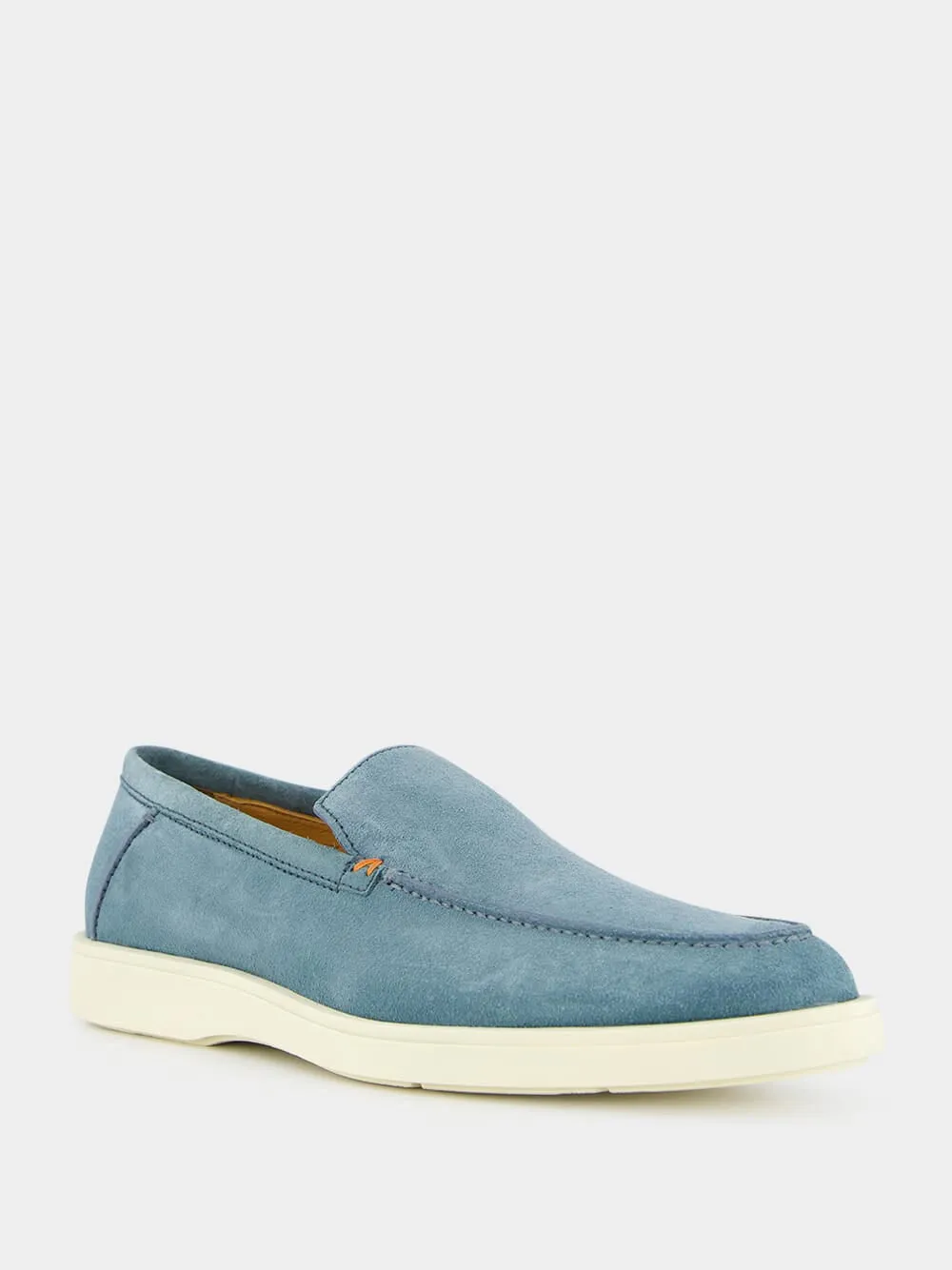 Light Blue Suede Loafer