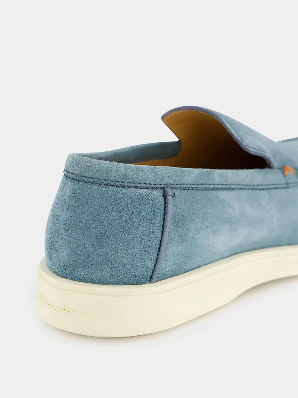 Light Blue Suede Loafer