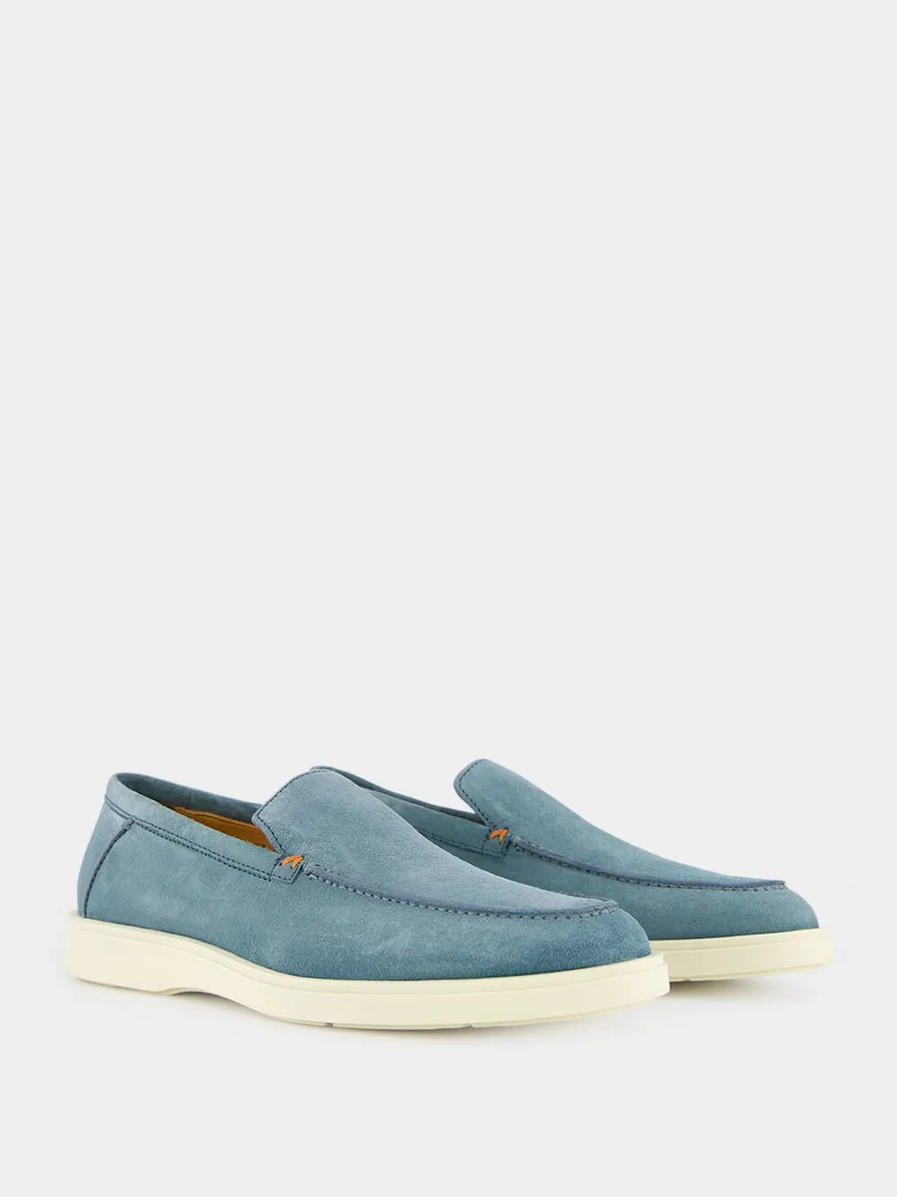 Light Blue Suede Loafer