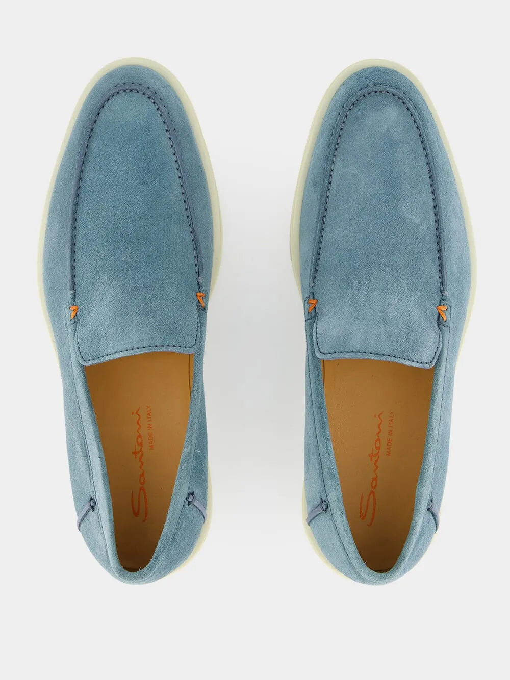Light Blue Suede Loafer