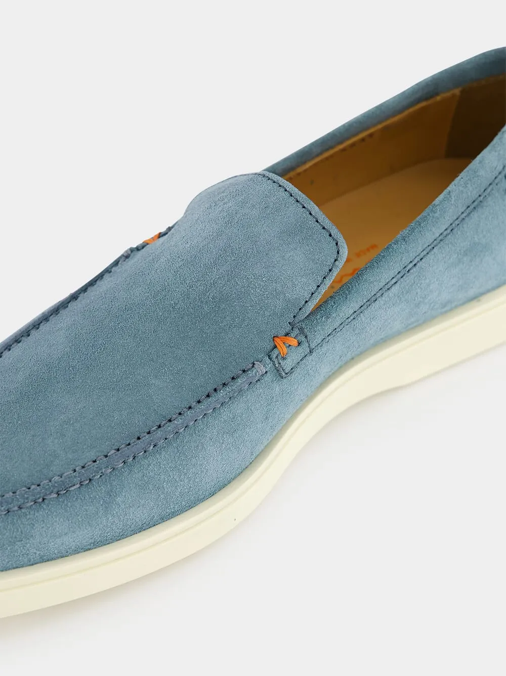 Light Blue Suede Loafer