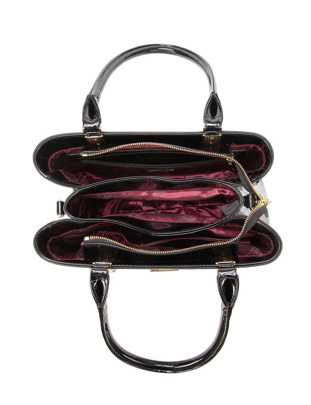 LILIANA TRIPLE COMPARTMENT LEATHER BAG- SN78-0378-SALE