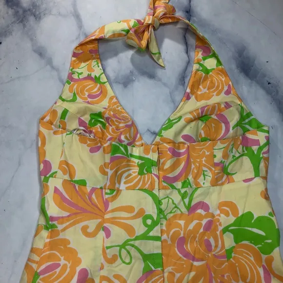 Lilly Pulitzer What A Wonderful World Halter Dress