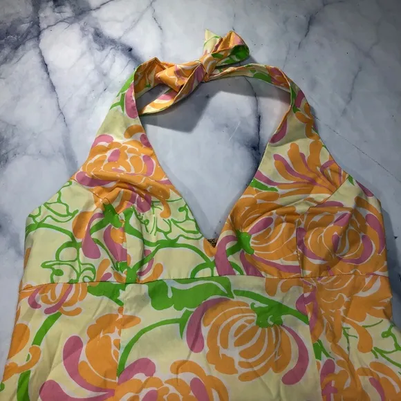 Lilly Pulitzer What A Wonderful World Halter Dress