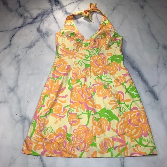 Lilly Pulitzer What A Wonderful World Halter Dress