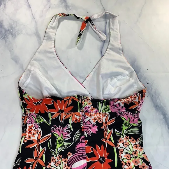 Lilly Pulitzer White Label Floral Halter Dress