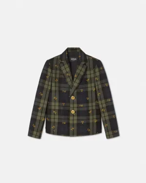 LOGO TARTAN KIDS JACKET