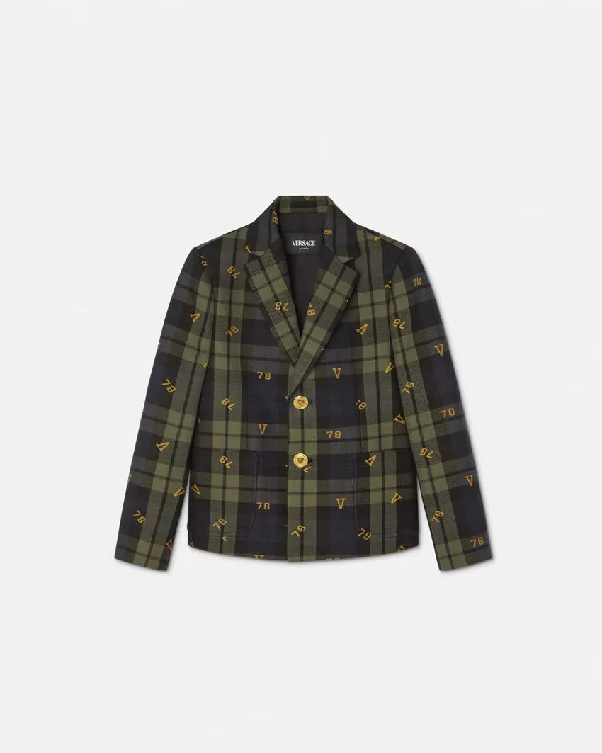 LOGO TARTAN KIDS JACKET
