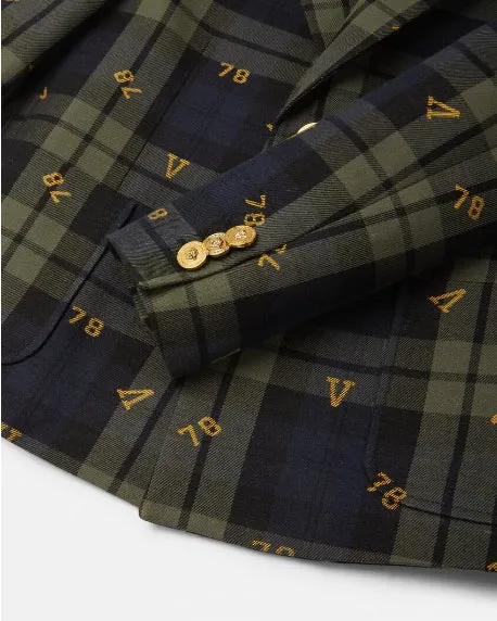 LOGO TARTAN KIDS JACKET