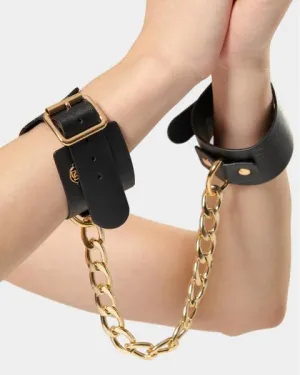 Lotus Cuffs - Black/Gold - One Size