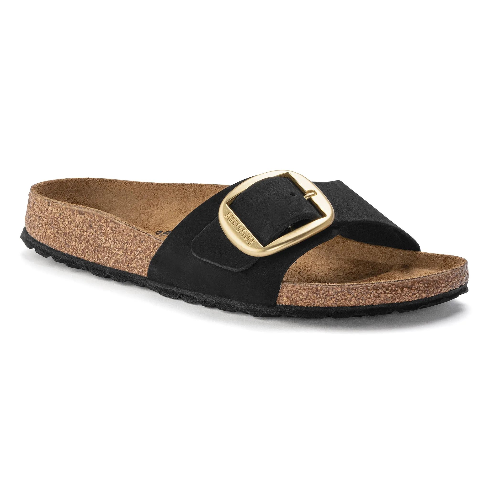 MADRID BIG BUCKLE - BLACK - NUBUCK