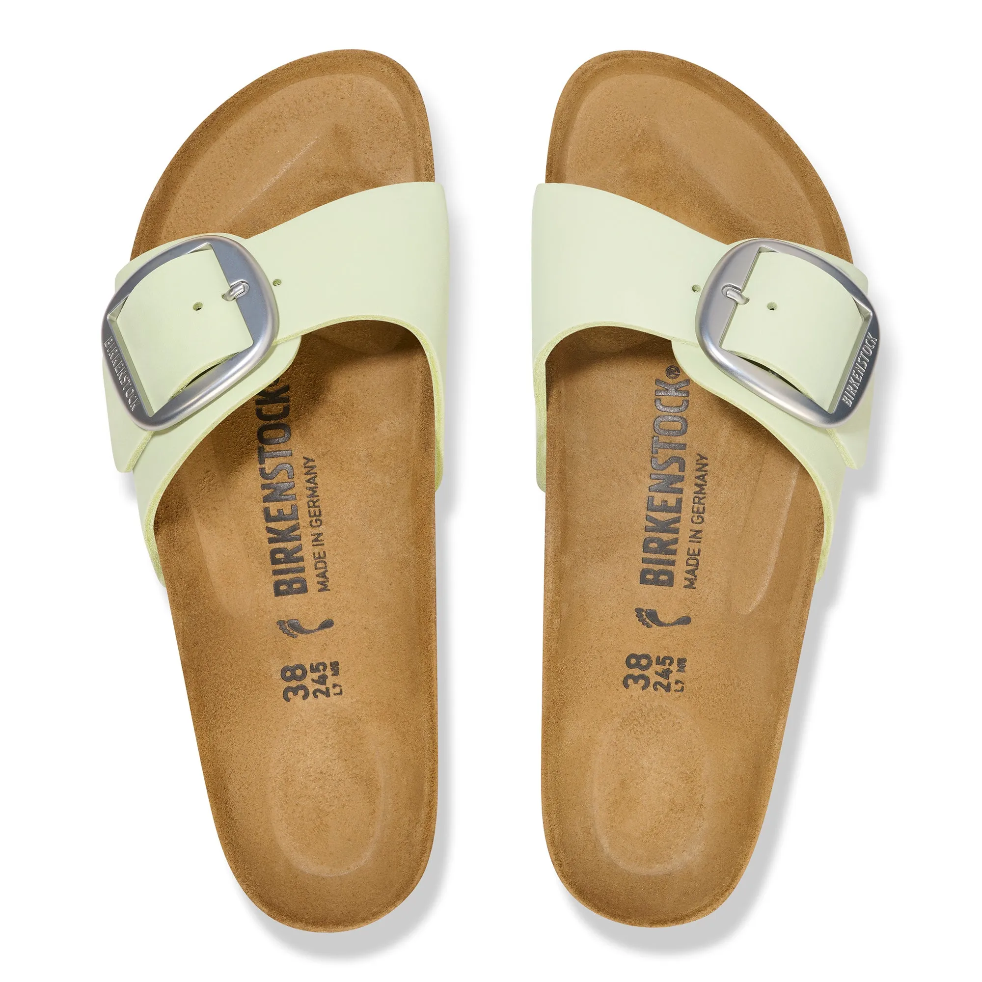 MADRID BIG BUCKLE - FADED LIME - NUBUCK