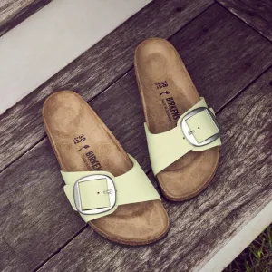 MADRID BIG BUCKLE - FADED LIME - NUBUCK