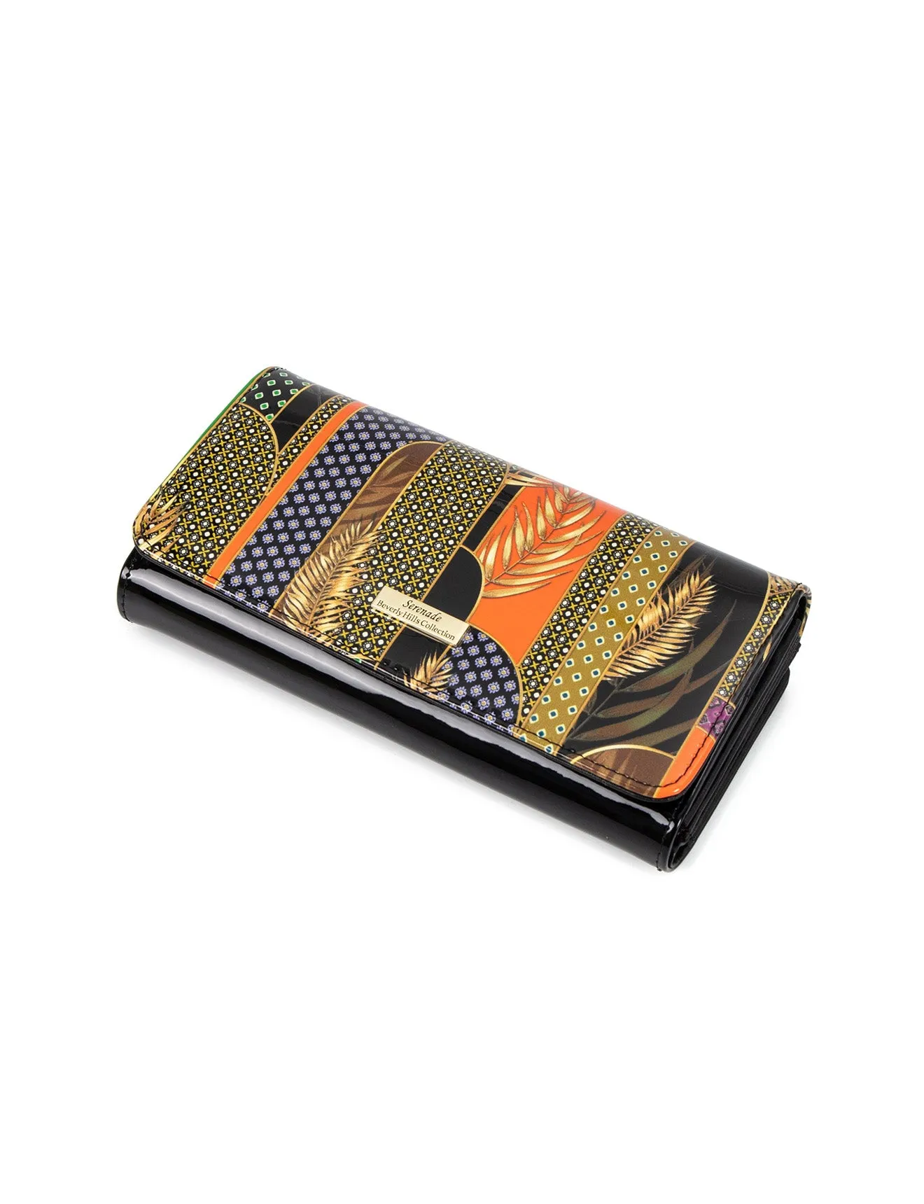 MATILDA LARGE  PATENT LEATHER WALLET WITH RFID