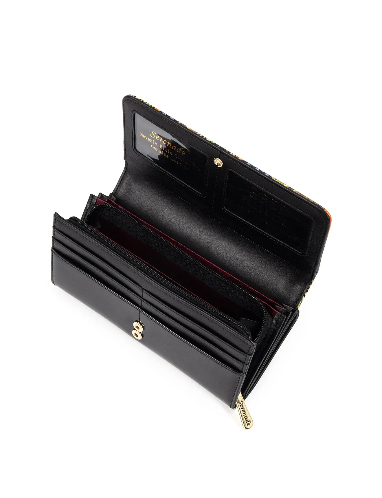 MATILDA LARGE  PATENT LEATHER WALLET WITH RFID