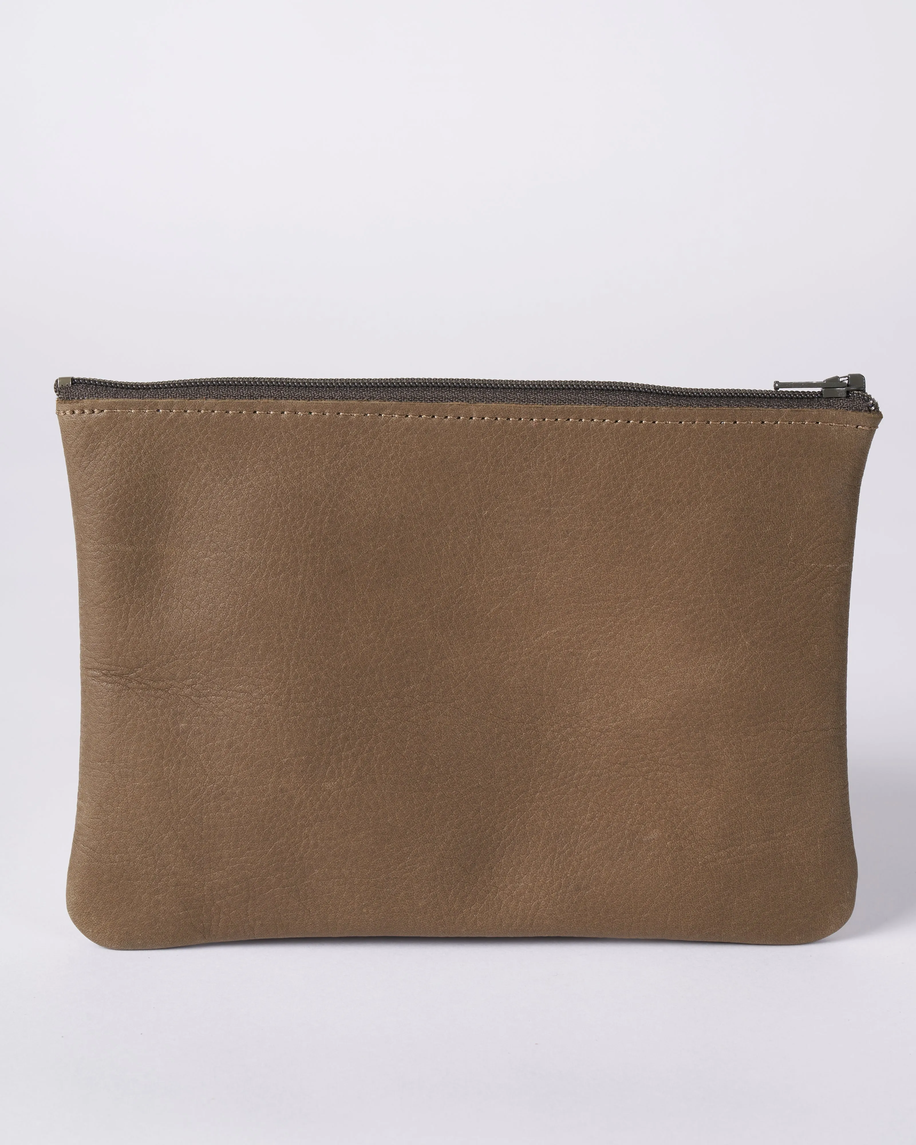 medium zip pouch - olive