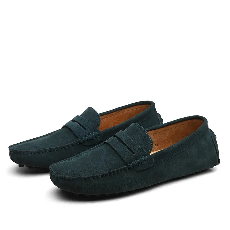 Men's Genuine Leather Peas Shoes